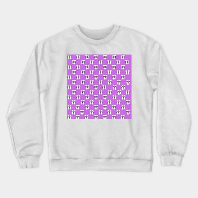 Flip Flops - Purple Crewneck Sweatshirt by IslandofdeDolls